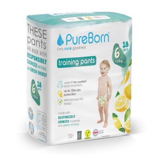 PUREBORN Pull Ups Single Pack S6 (>15kg) biksītes, 10 gab.