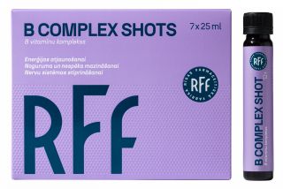 RFF B Complex Shots 25 ml pudelītes, 7 gab.