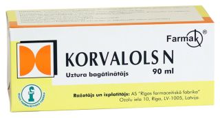 RFF Korvalols N pilieni, 90 ml