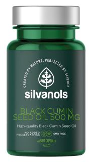 SILVANOLS Premium Black Cumin Seed Oil 500 mg kapsulas, 60 gab.