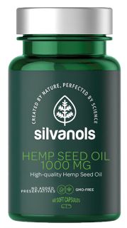 SILVANOLS Premium Hemp Seed Oil 1000 mg kapsulas, 60 gab.