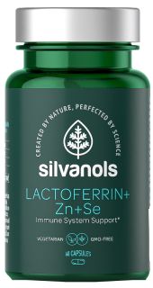 SILVANOLS Premium Lactoferrin+Zn+Se kapsulas, 60 gab.