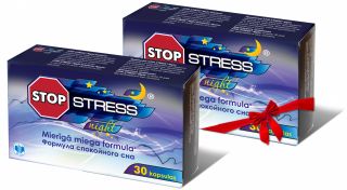 STOP STRESS Night (1 + 1) kapsulas, 30 gab.