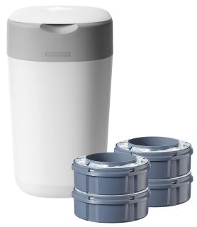 TOMMEE TIPPEE Twist&Click 4 kasetes + autiņbiksīšu konteineris, 1 gab.