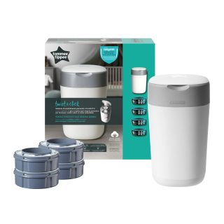 TOMMEE TIPPEE Twist&Click 4 kasetes + autiņbiksīšu konteineris, 1 gab.