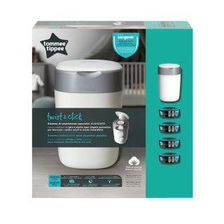 TOMMEE TIPPEE Twist&Click 4 kasetes + autiņbiksīšu konteineris, 1 gab.