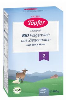 TOPFER BIO 2 no 6 mēn. ekoloģisks kazas piena maisījums, 400 g