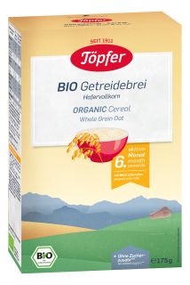 TOPFER Bio Pilngraudu Auzu Pārslu no 6 mēn. biezputra, 175 g