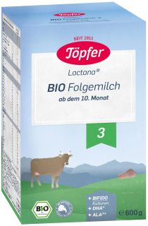 TOPFER Lactana Bio no 10 m. piena maisījums, 600 g