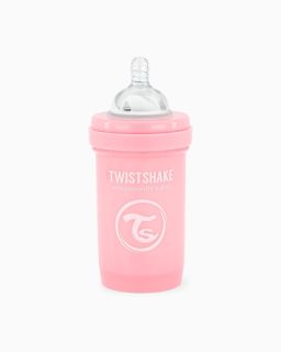 TWISTSHAKE Anti-Colic 0+ mēn. (rozā) pudelīte, 180 ml