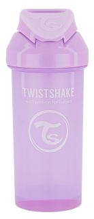 TWISTSHAKE Straw Cup 6+ mēn. (violeta) krūzīte ar salmiņu, 360 ml