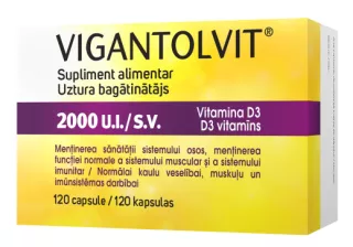 VIGANTOLVIT 2000SV D3 kapsulas, 120 gab.