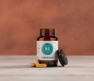 VIRIDIAN B5 B-Complex + Vit C kapsulas, 30 gab.