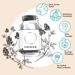 VIRIDIAN B5 B-Complex + Vit C kapsulas, 30 gab.