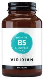 VIRIDIAN B5 B-Complex + Vit C kapsulas, 30 gab.