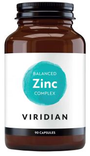 VIRIDIAN Balanced Zinc Complex kapsulas, 90 gab.