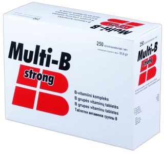 VITABALANS Multi-B Strong tabletes, 250 gab.