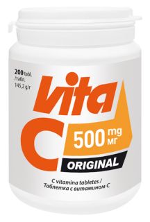 VITABALANS Vita C Original 500 mg tabletes, 200 gab.