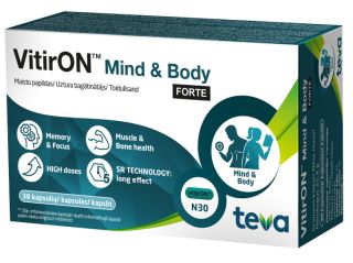 VITIRON Mind & Body FORTE kapsulas, 30 gab.