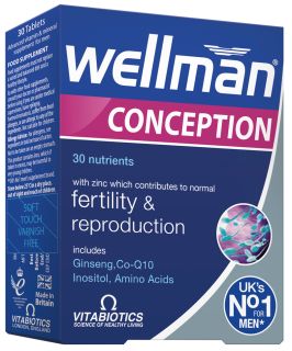 WELLMAN Conception tabletes, 30 gab.