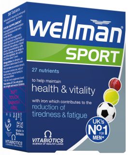 WELLMAN Sport tabletes, 30 gab.