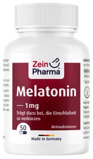 ZEINPHARMA Melatonin 1 mg kapsulas, 50 gab.