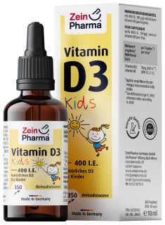 ZEINPHARMA Vitamin D3 Kids 400 SV šķidrums, 10 ml