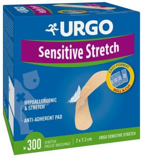 URGO Sensitive Strech elastīgs plāksteris, 300 gab.