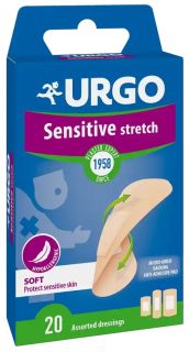 URGO Sensitive Stretch elastīgs plāksteris, 20 gab.