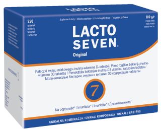 LACTO SEVEN Original tabletes, 250 gab.