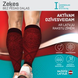TONUS ELAST Latviska dizaina LIMITED EDITION, 0408-01 Active, bordo/melns, 1.aug., 2.izm. kompresijas getras, 1 gab.
