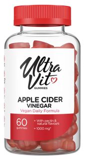 ULTRAVIT Gummies Apple Cider Vinegar pastilas, 60 gab.