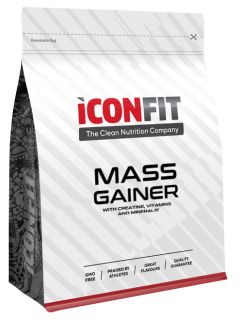 ICONFIT Mass Gainer - Strawberry pulveris, 1500 g