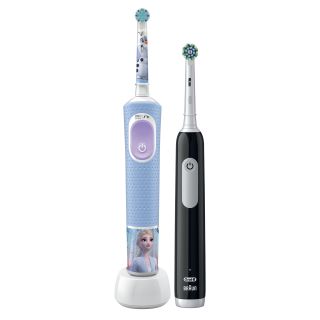 ORAL-B Vitality PRO + Frozen Pro Kids 3+ elektriskā zobu birste, 2 gab.